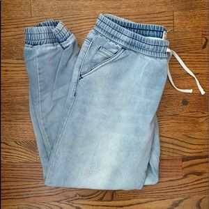 quarantine and chill jean joggers